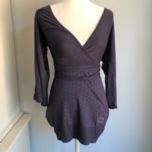 Skunkfunk Plum Wrap Top - Size 2 (US Small)